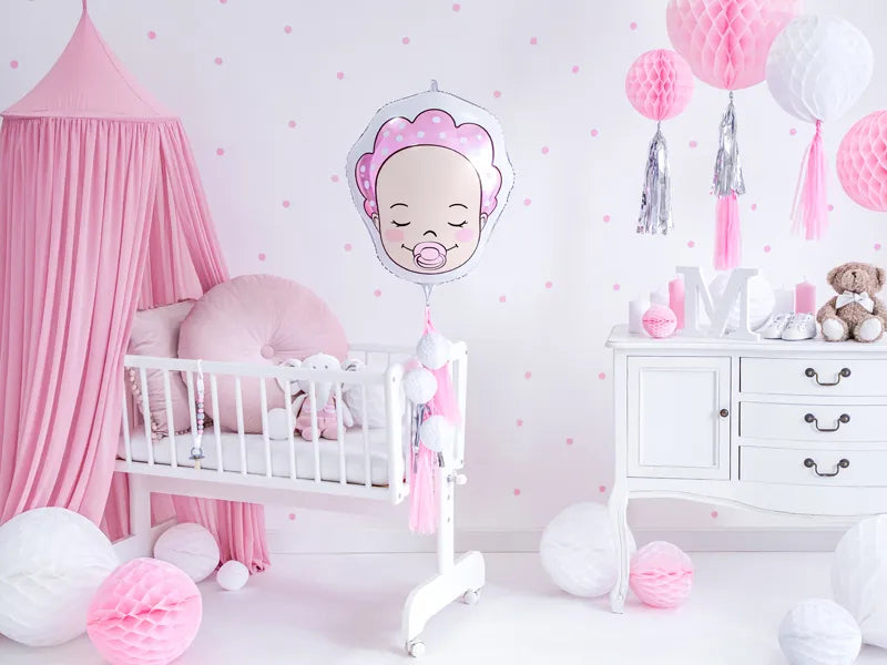 Folienballon Baby Girl, 40x45cm, Mix