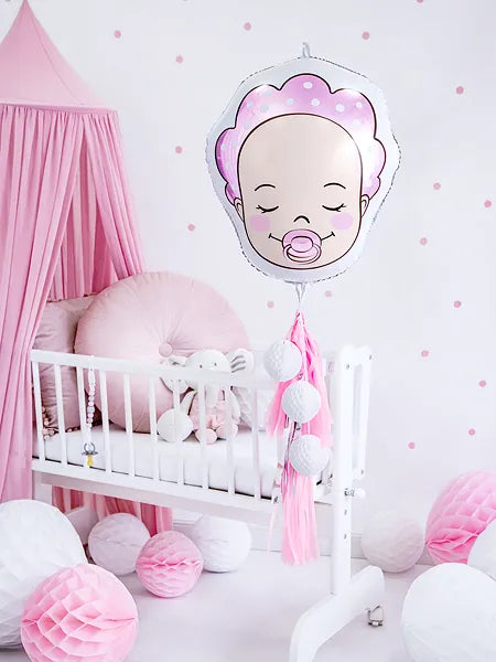 Folienballon Baby Girl, 40x45cm, Mix