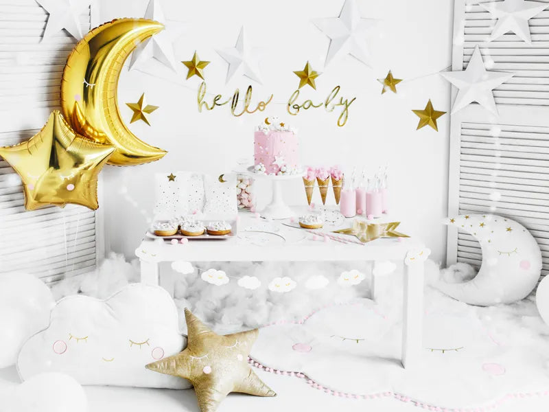 Banner Little Star - Hallo Baby, gold, 18x70cm