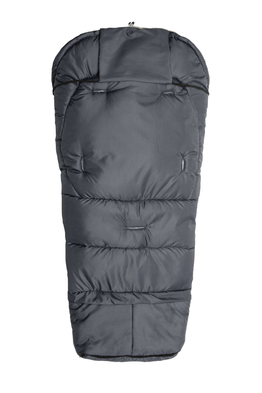 FUSSSACK COMBI 3IN1 WOLLE – GRAPHITE