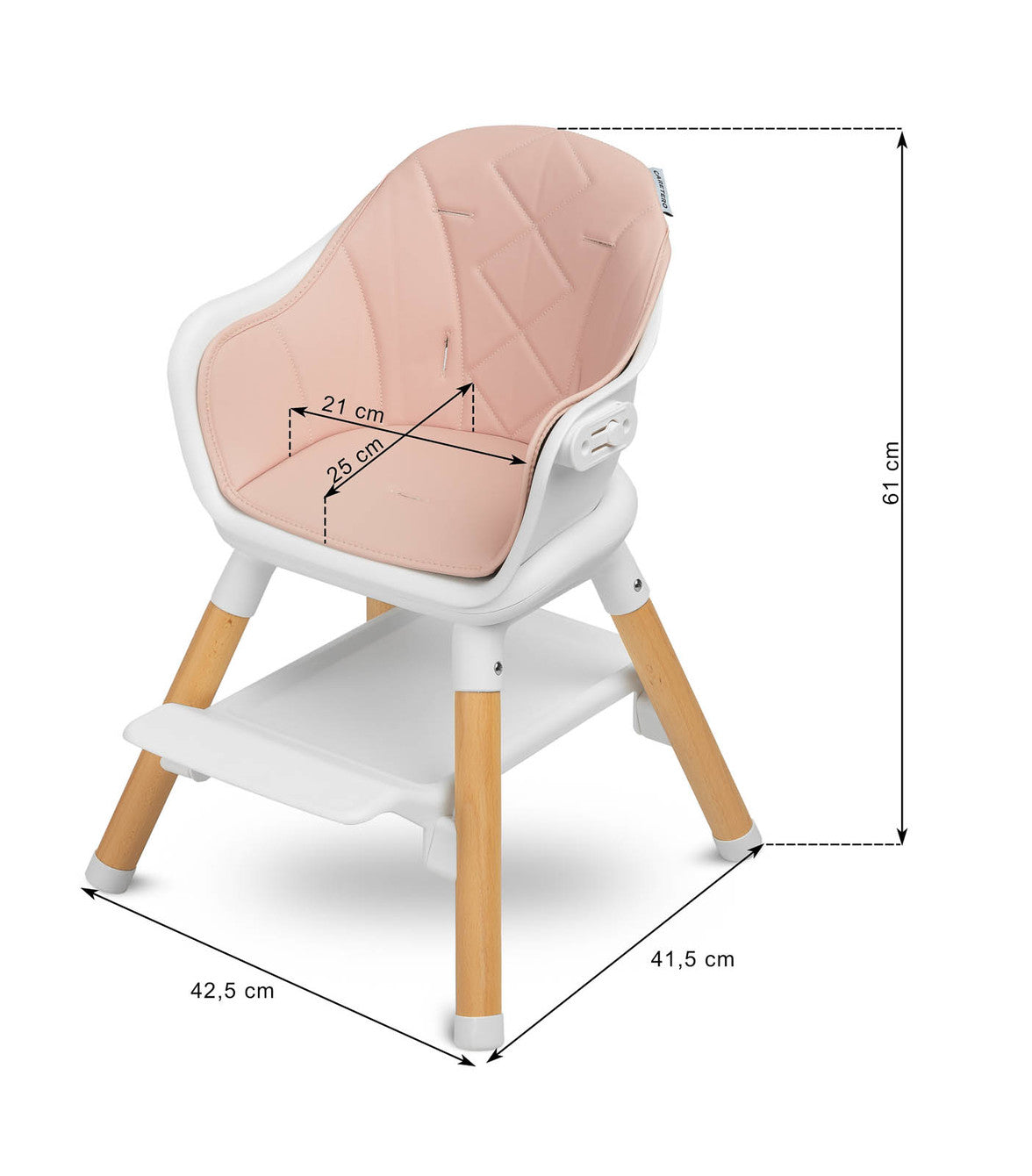 Caretero Hochstühle Bravo Pink