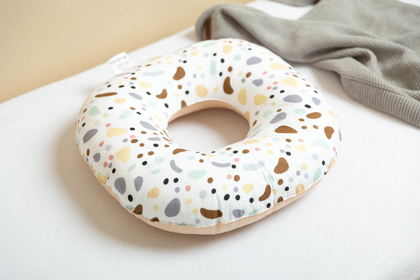 WOCHENBETTKISSEN KIESEL BEIGE SITZRING