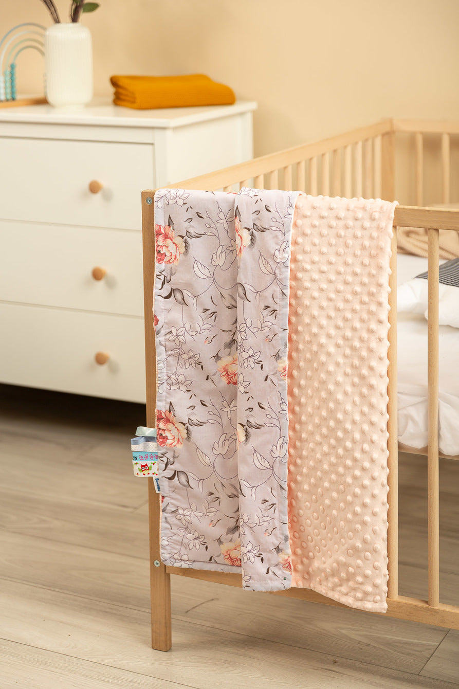 Baby Kuscheldecke 75x100 Pfirsichblütenfarbe