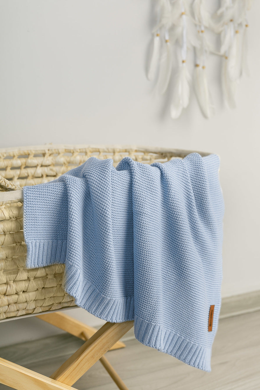 Sensillo Gestrickte Baby Decke Baumwolle-Bambus