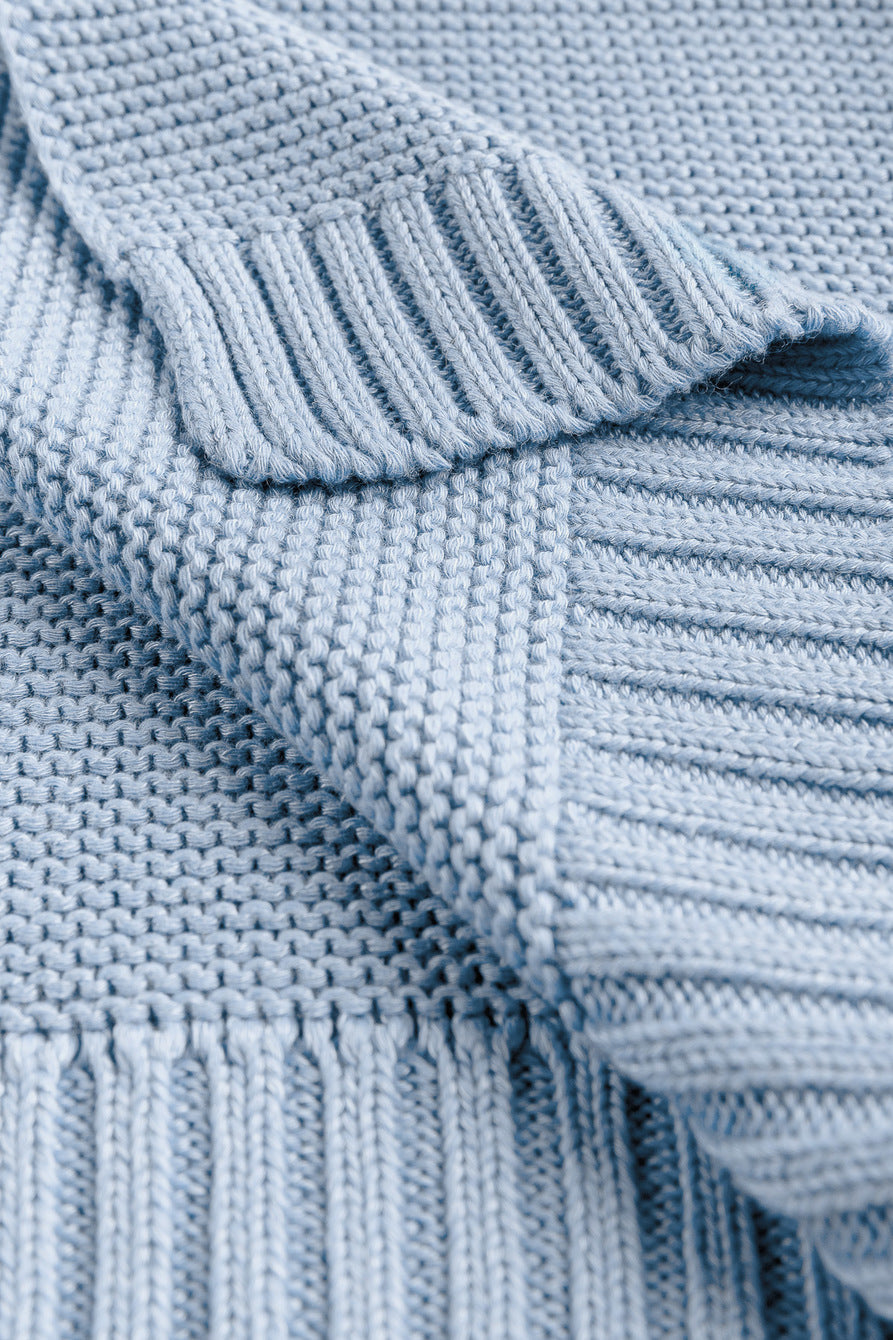 Sensillo Gestrickte Baby Decke Baumwolle-Bambus