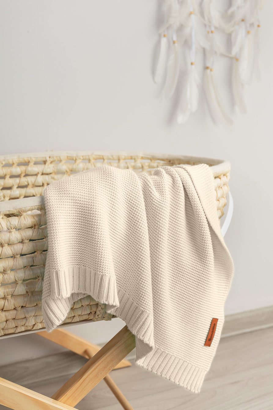Gestrickte Baby Decke Bambus-Baumwolle 80x100