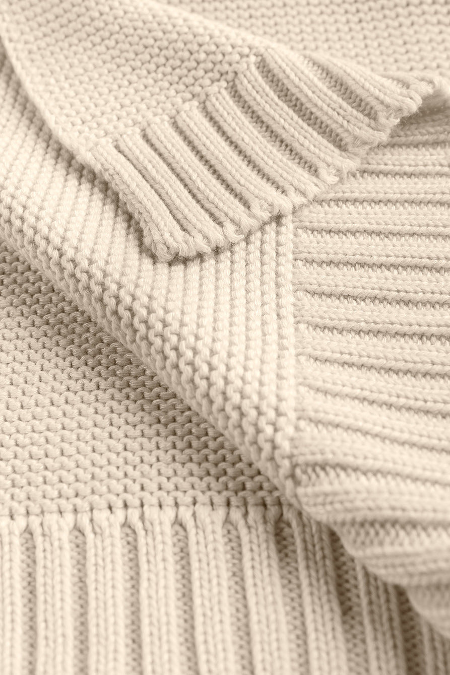 Gestrickte Baby Decke Bambus-Baumwolle 80x100