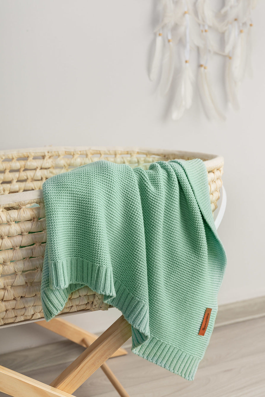 Sensillo Gestrickte Baby Decke Baumwolle-Bambus