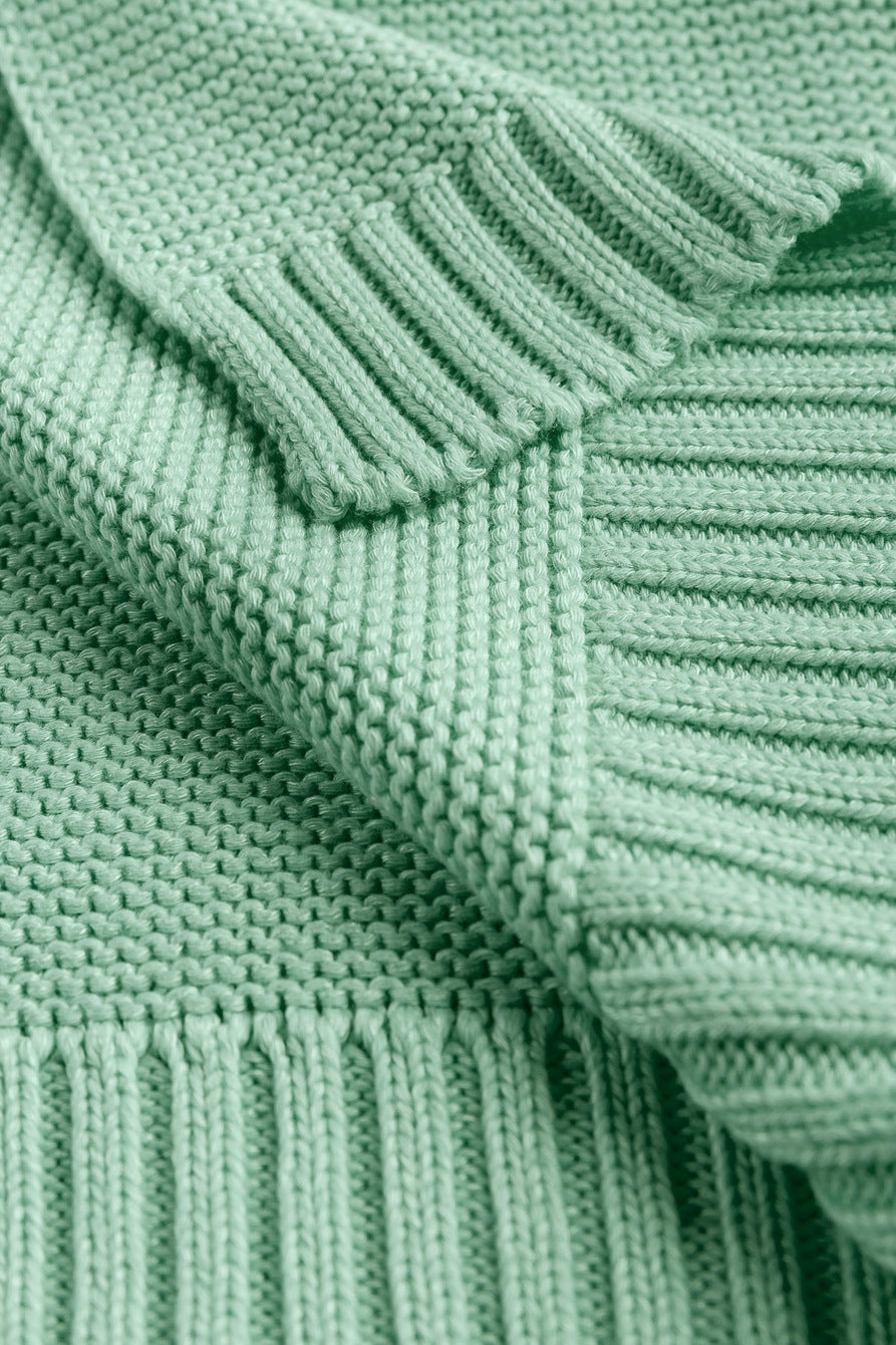 Sensillo Gestrickte Baby Decke Baumwolle-Bambus