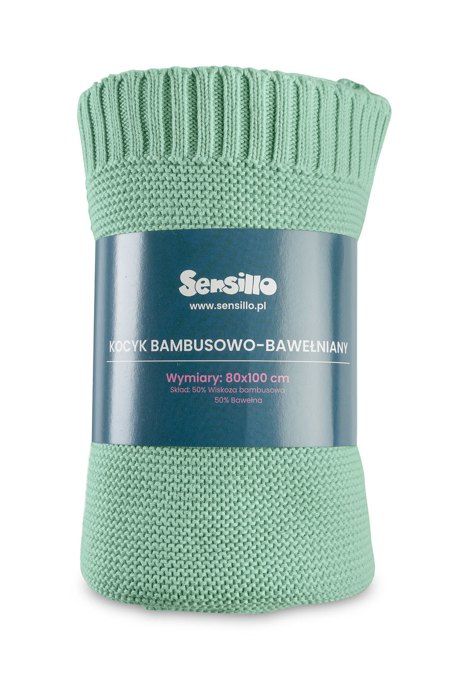 Sensillo Gestrickte Baby Decke Baumwolle-Bambus