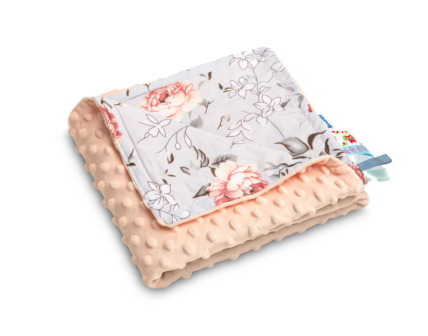 Baby Kuscheldecke 75x100 Pfirsichblütenfarbe