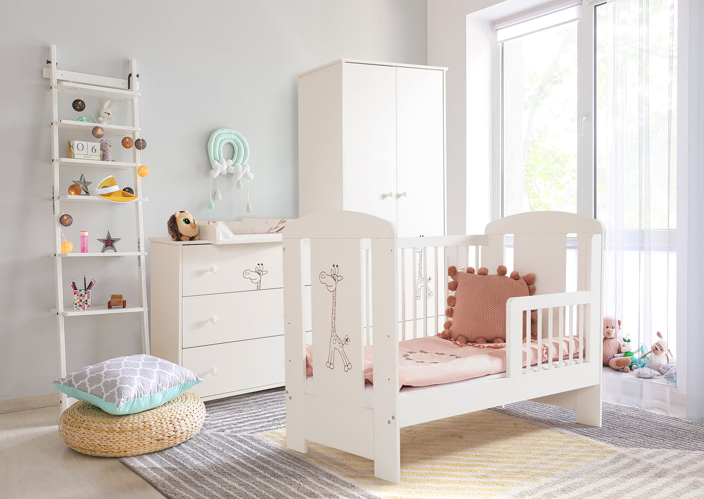 Klups Giraffe Babybett 120x60 cm