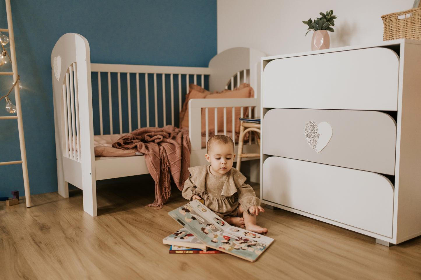 Klups "Herz" Babybett 120x60