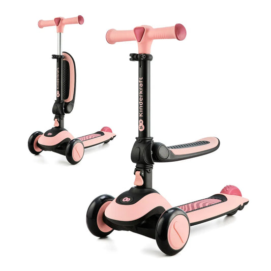 Kinderkraft Laufrad und Dreirad Roller  Halley Pink