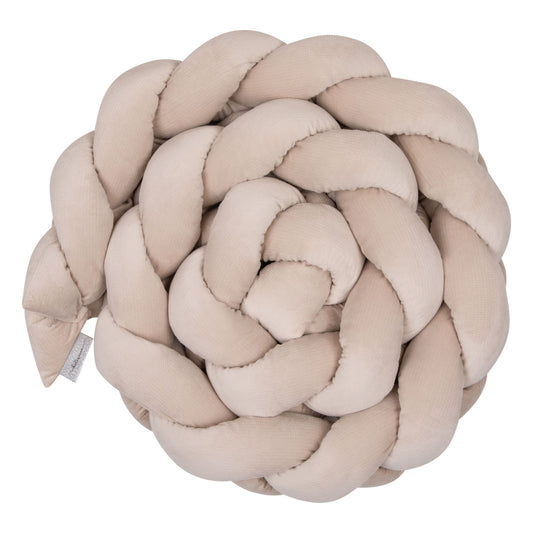Belissima Bettschlange geflochten 230x15 Cappuccino