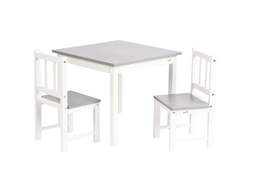 Klups Holz  Tisch +2 Stühlen