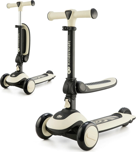 Kinderkraft Laufrad und Dreirad Roller Halley Beige