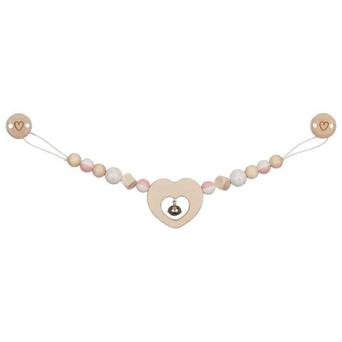 Goki Kinderwagenkette Herz mit Clips