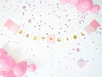 Banner Baby Girl, mix, 15 x 175 cm