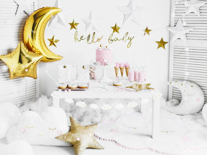 Banner Little Star - Hallo Baby, gold, 18x70cm