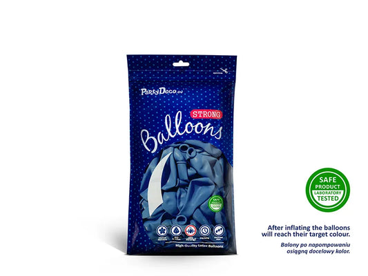 Ballons Strong 12cm, Pastel Blau