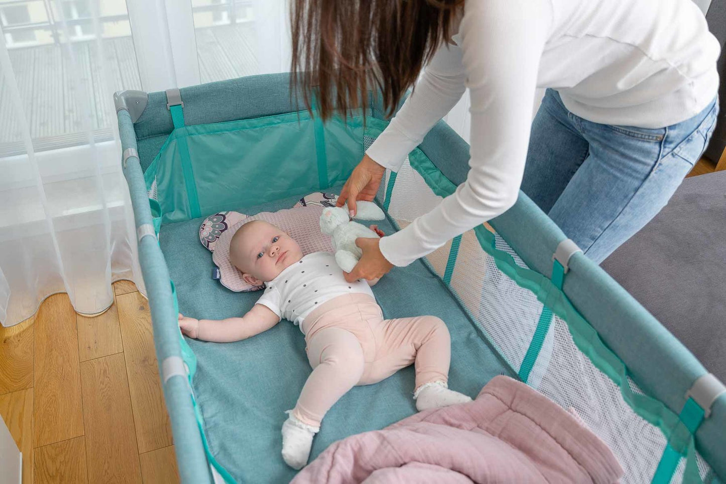 REISEBETT BASIC PLUS LAVENDEL
