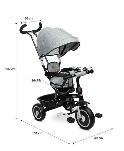 Toyz 2in1 3-Rad grau