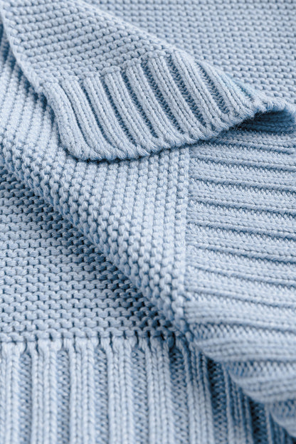 Sensillo Gestrickte Baby Decke Baumwolle-Bambus