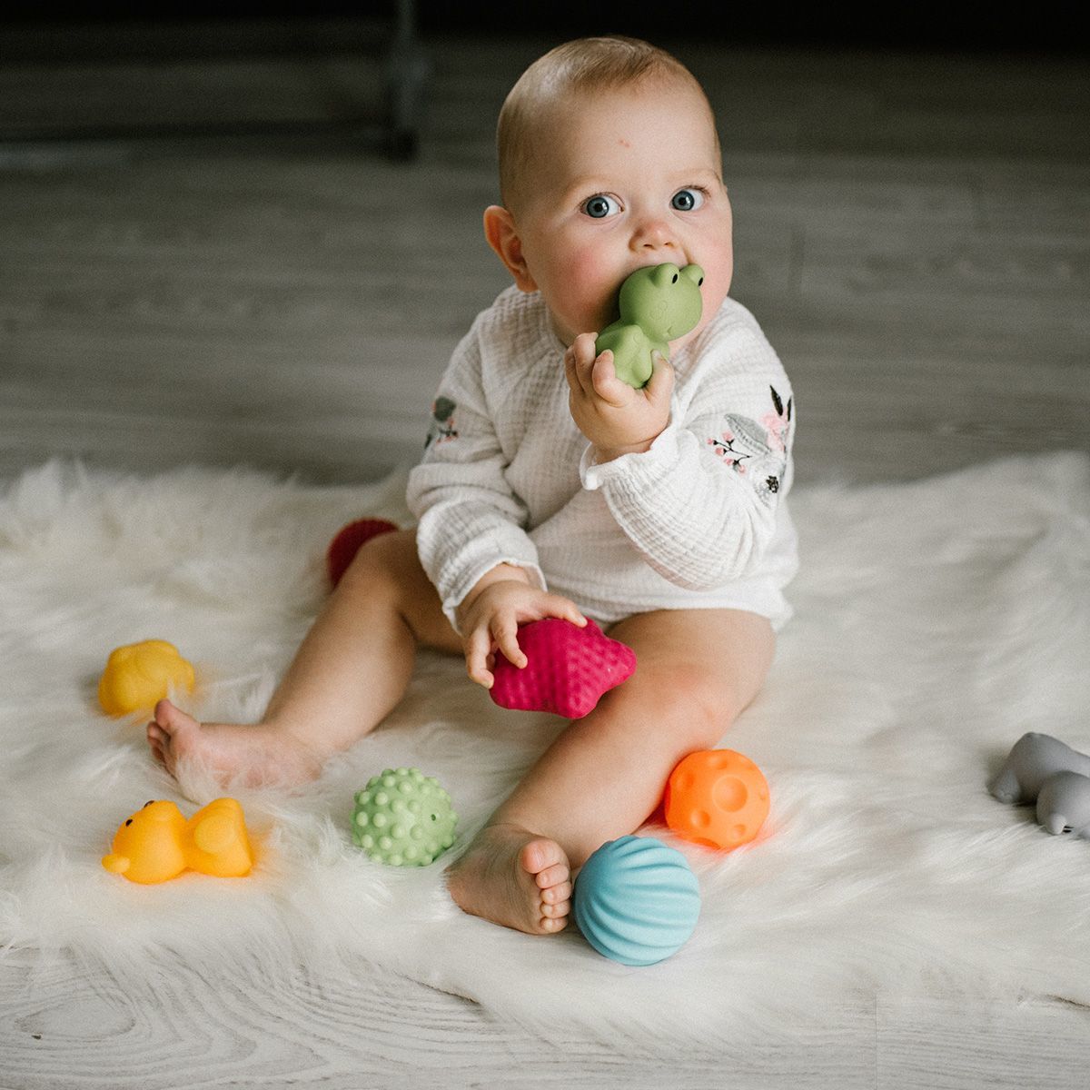 Bälle-Set Baby Sensorik mehrfarbig ab 6 Monat