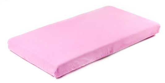 Jersey Gummiertes Spanbettuch Baumwolle 120x60 Rosa